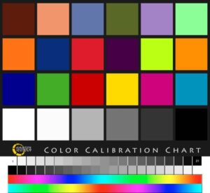 Neutral grey color calibration sheet