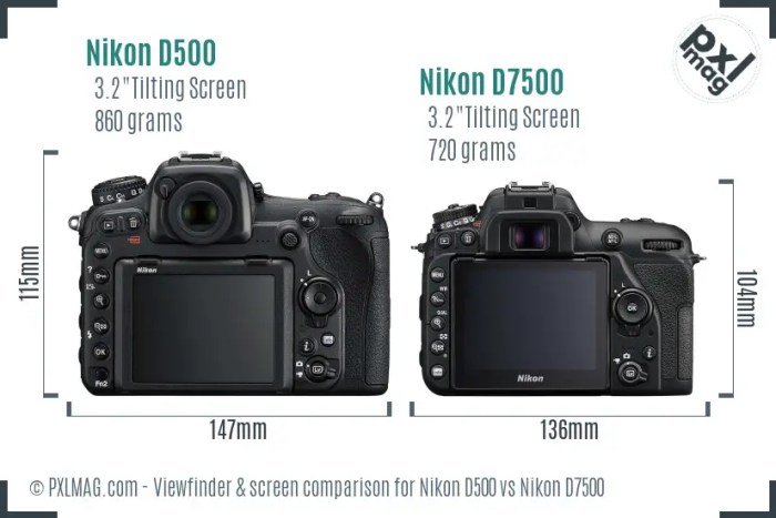 Nikon D500 vs Nikon D7500: Which DSLR Reigns Supreme?