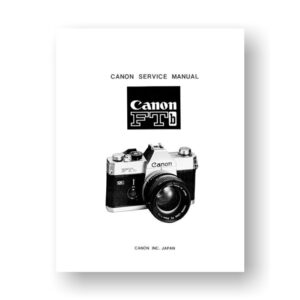 Canon fl service manual